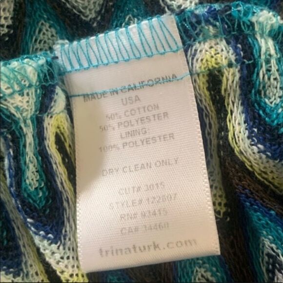 Trina Turk Wavy Print Knit Tank - Picture 6 of 8